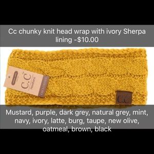 Chunky knit head wrap